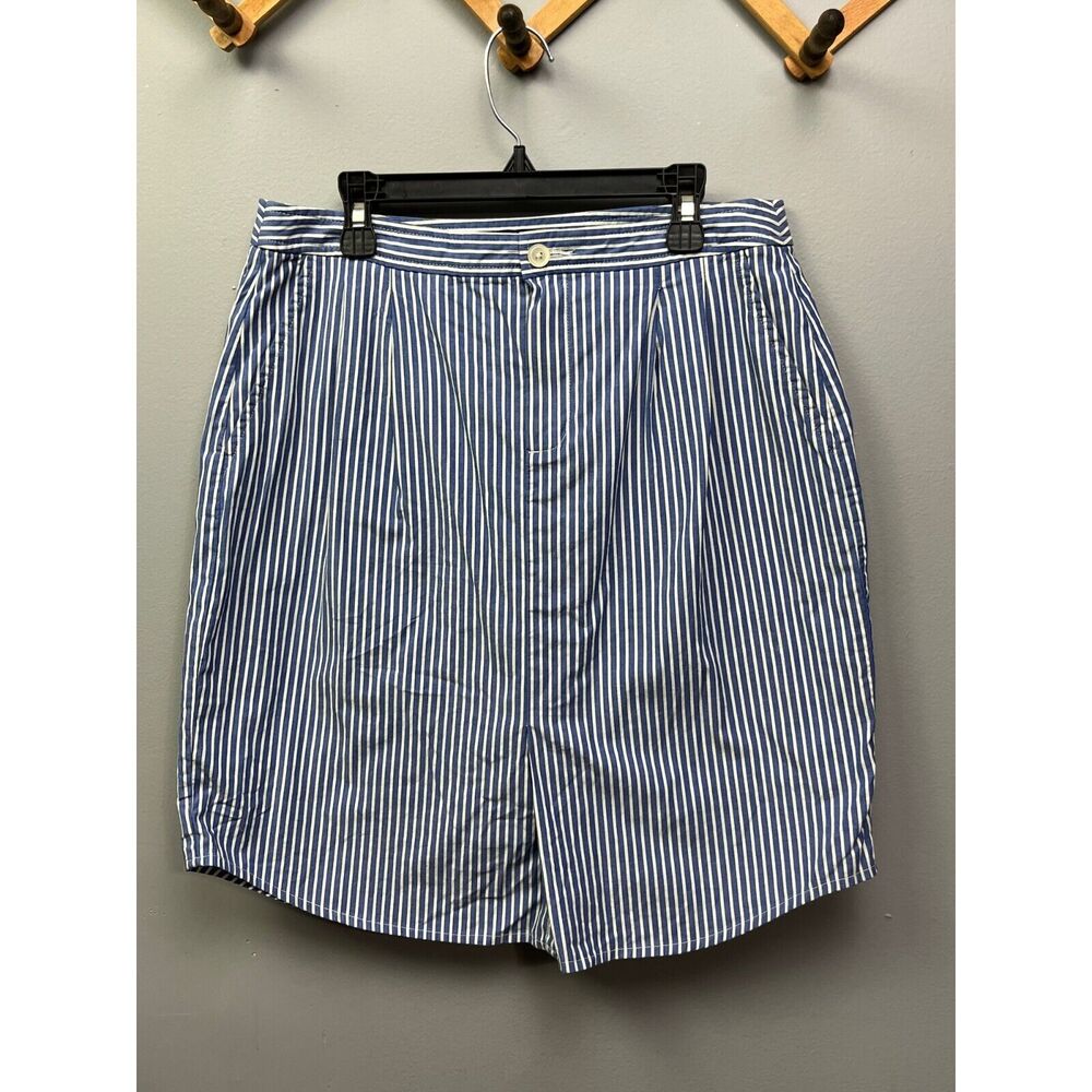 Banana Republic Skirt womens small striped short Blue/White